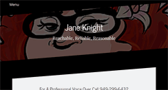 Desktop Screenshot of janeradiodivavoiceover.com